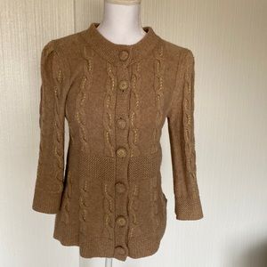 Beautiful braided cardigan sweater from Anthropologie